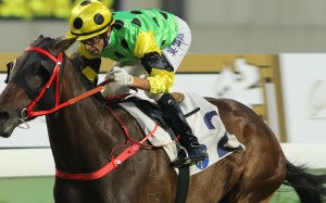 Nothingilikemore bursts away to win his fifth straight race on October 22. Photos: Kenneth Chan.