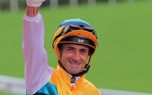 Douglas Whyte celebrates an opening-day winner. Photos: Kenneth Chan