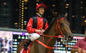 Zac Purton is happy with the performance of Country Star after winning last start at Happy Valley. Photos: Kenneth Chan