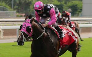 Zac Purton steers Beauty Generation to a dominant victory in the Group Two Jockey Club Mile. Photos: Kenneth Chan