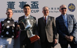 Beauty Generation’s connections pose for photos with the Stewards’ Cup. Photos: Kenneth Chan