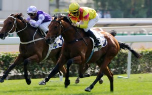 Vincent Ho guides Ho Ho Khan to victory at Sha Tin on Sunday. Photos: Kenneth Chan
