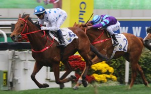 Joao Moreira pilots Enrichment to victory. Photos: Kenneth Chan
