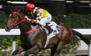 Zac Purton guides Champion’s Way to victory at Happy Valley on Wednesday night. Photos: Kenneth Chan