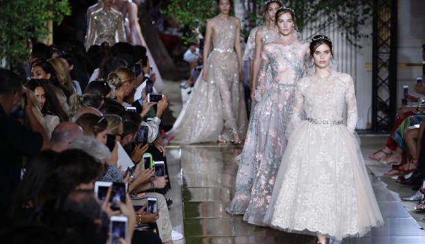 Grey dominates Zuhair Murad and Valentino shows as Paris haute couture ...