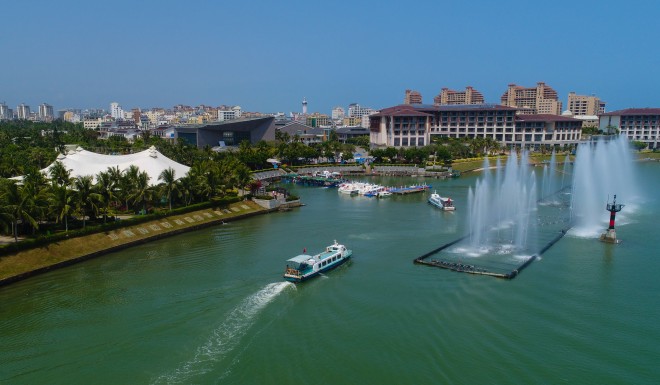 The forum is being held on the tropical island of Hainan, known as ‘China’s Hawaii.’