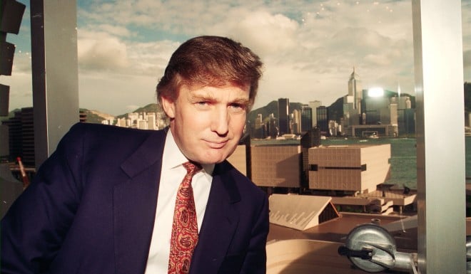 Trump was photographed in Hong Kong in 1993.