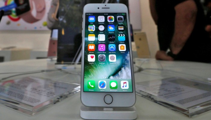 Apple is the first to pack the technology allowing for a three-dimensional scan into a hand-held phone. Photo: Reuters