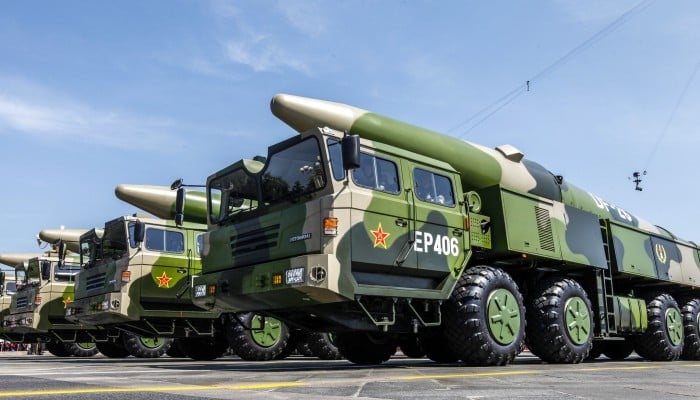 The DF-26 is a next generation intermediate-range ballistic missile that takes its nickname from the fact the US island of Guam is within its striking distance. Photo: Xinhua