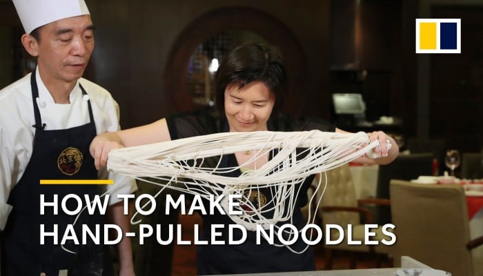 How to make Chinese hand-pulled noodles: bang, knead, stretch and fold ...