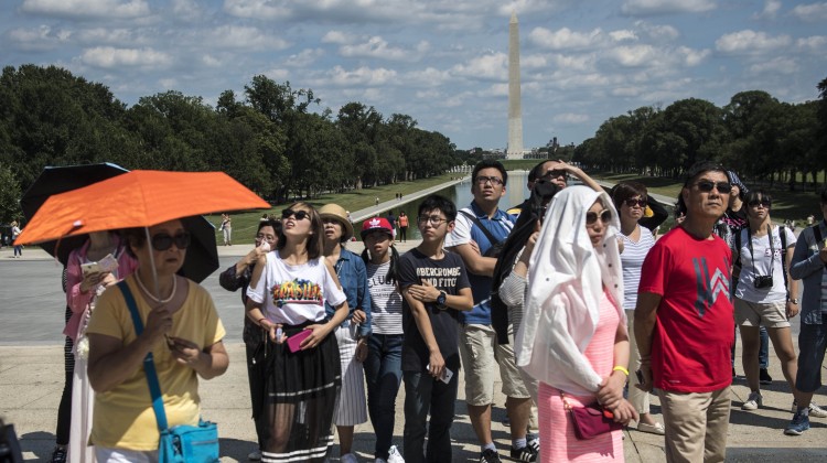 Chinese tourists in Washington are becoming a less frequent sight, tourism industry data suggests. Photo: Washington Post