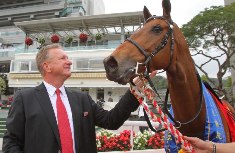 Tony Millard with his stable star. Photos: Kenneth Chan