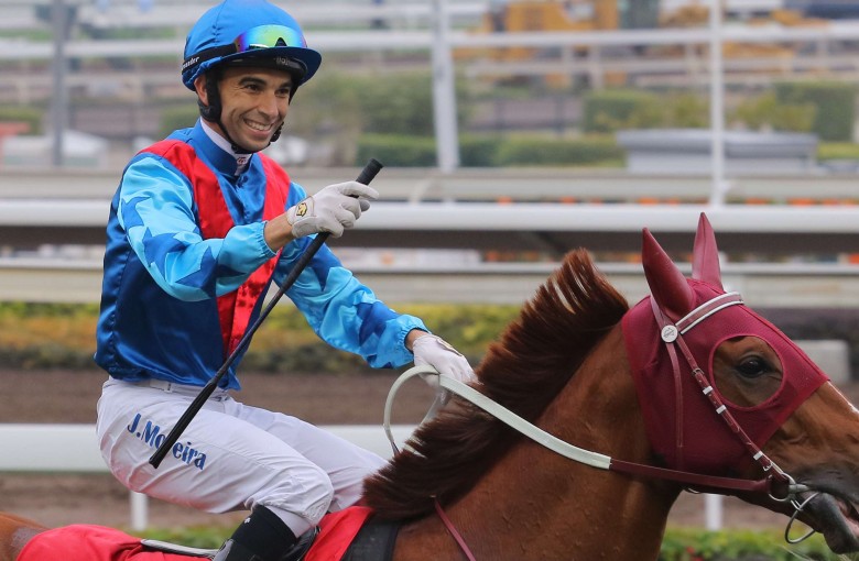 Champion Joao Moreira is delighted to jump from barrier four with the short-priced favourite in Sunday’s BMW Hong Kong Derby
