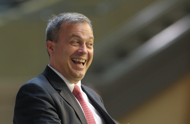 Caspar Fownes is delighted with another winner and could be in for another big haul on Wednesday. Photos: Kenneth Chan.