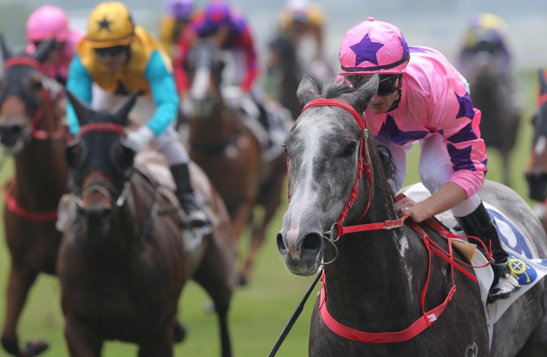 Zac Purton cruises to victory aboard Hot King Prawn. Photos: Kenneth Chan