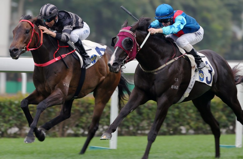Ruthven winning a Class Two race at Sha Tin in March. Photos: Kenneth Chan