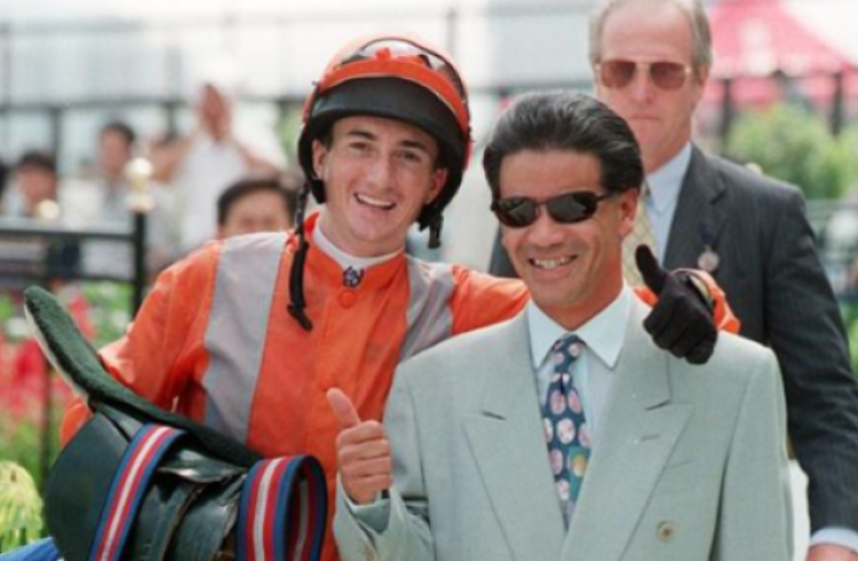 Jockey Douglas Whyte (left) and trainer Tony Cruz celebrate a winner back in 1997. Photo: SCMP