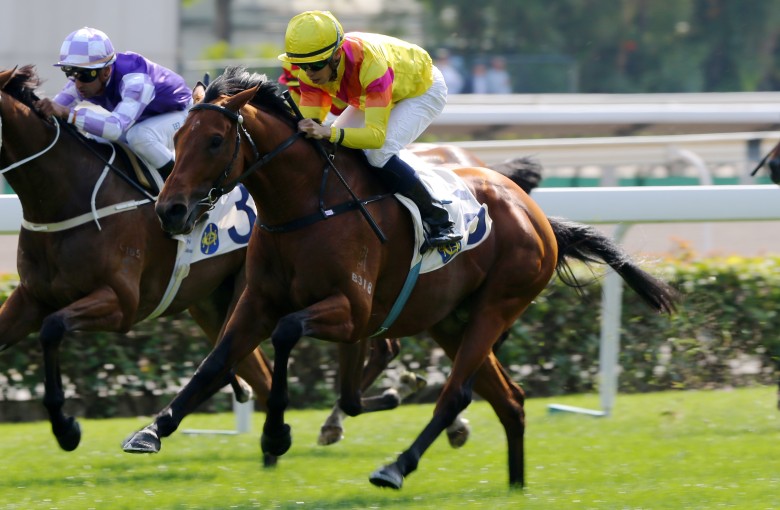 Ho Ho Khan salutes at Sha Tin last month. Photos: Kenneth Chan