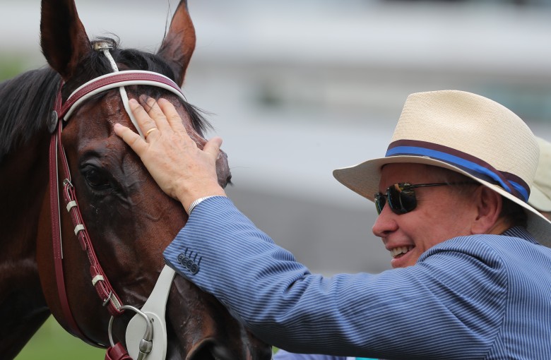 John Moore gives Beauty Generation a pat. Photos: Kenneth Chan