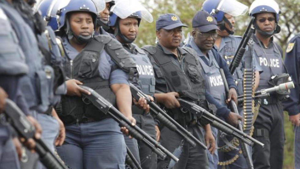 South Africa police halt peaceful strikers’ march | South China Morning ...