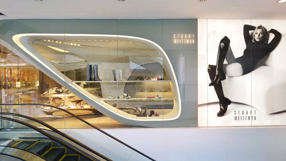 Stuart Weitzman's first Hong Kong store gets the Zaha Hadid treatment ...