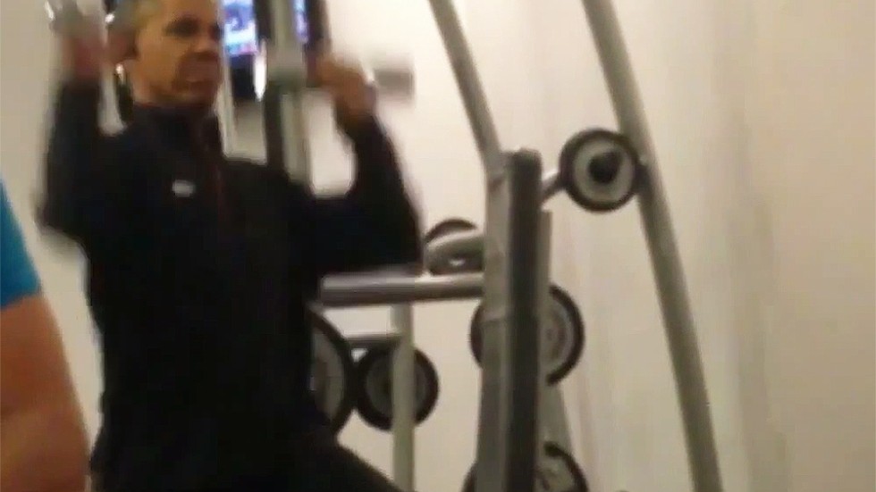 Video of Obama working out in Warsaw gym goes viral on South