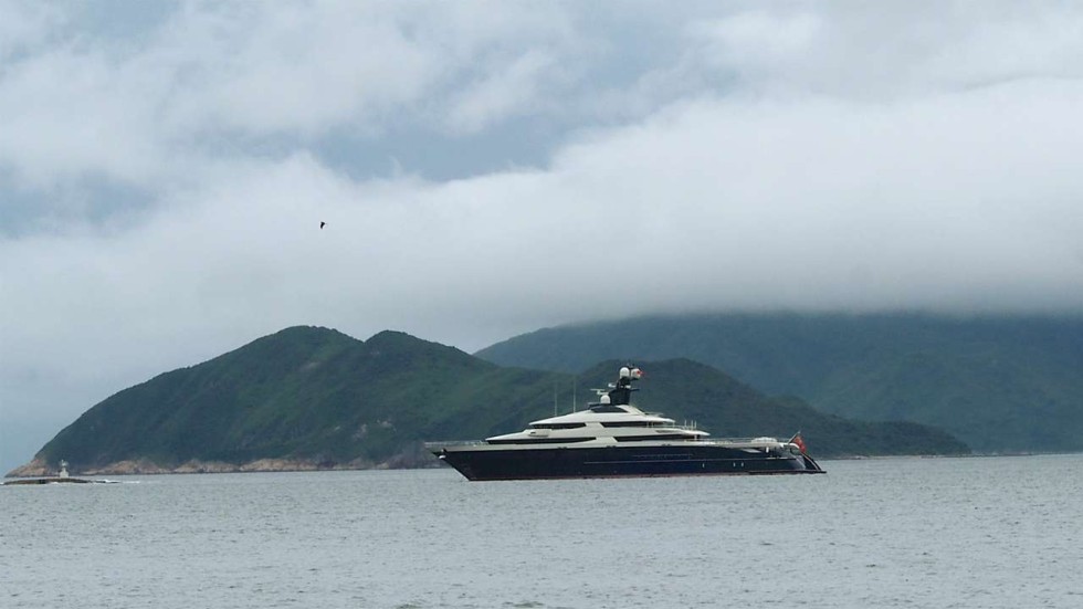 The Equanimity is spotted in waters near Sai Kung, Hong Kong. Photo: Howard Winn