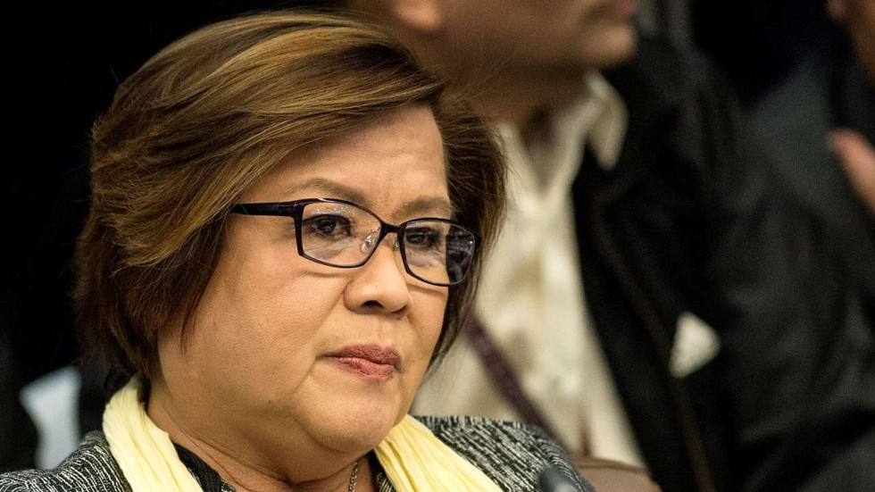 Philippine government files criminal charges against Senator De Lima ...