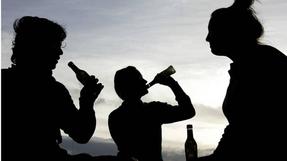 Teens with drugs and drinking