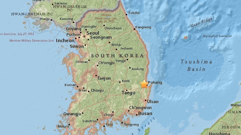 Rare 5.4 magnitude earthquake hits off South Korea’s coast South