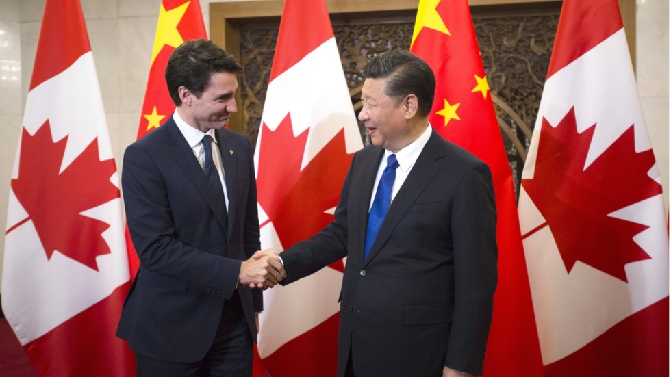 Image result for trudeau + jinping