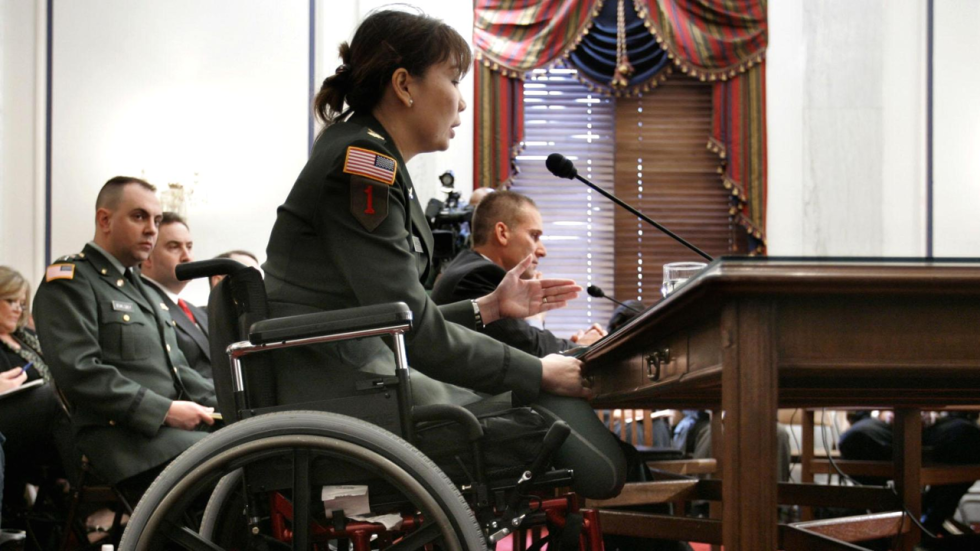 Iraq veteran senator again calls Trump 'Cadet Bone Spurs 