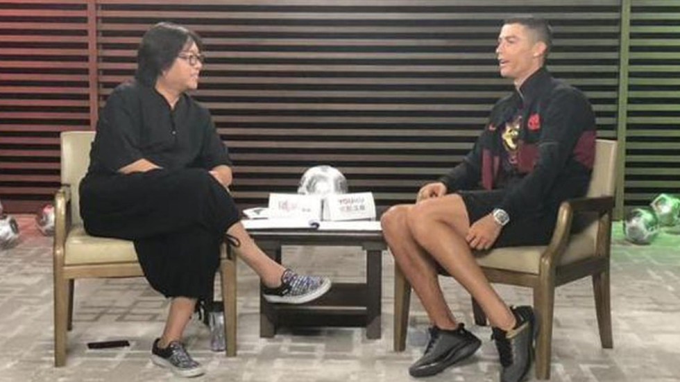 Image result for Cristiano Ronaldo interview with Chinese Youku TV turns sour as Juventus superstar cuts short chat