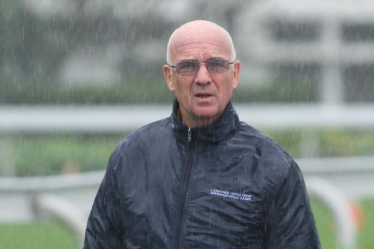 Trainer Alain de Royer-Dupre at Sha Tin yesterday