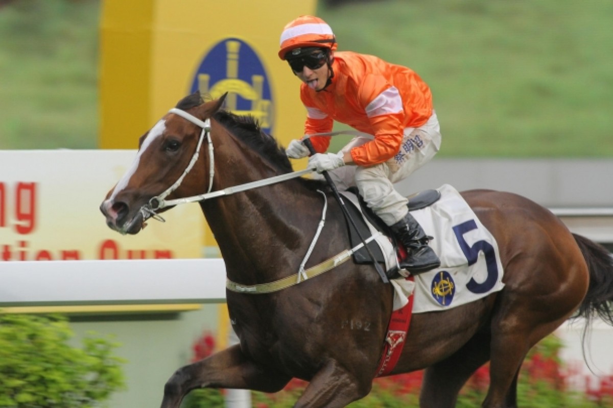 Tony Cruz on Chadwick's ride. Photo: Kenneth Chan