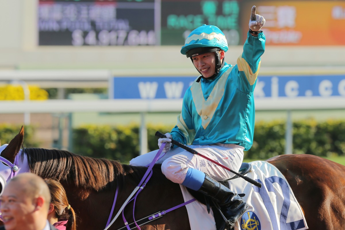 Jacky Tong Chi-kit was given a three-day ban for his ride on Malhechor Gold in race four. Photo: Kenneth Chan