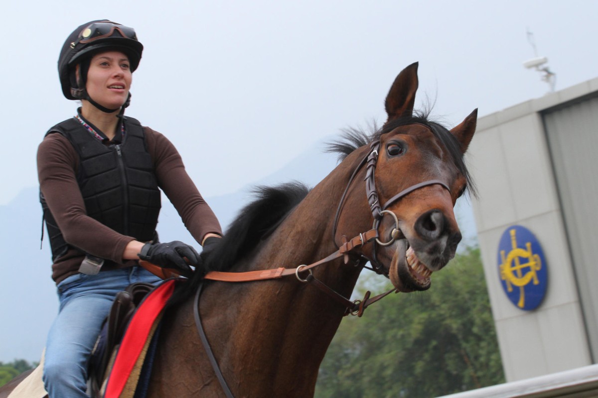 Zoe Gargoulaud takes Cirrus Des Aigles for a hit out on Friday morning. Photos: Kenneth Chan