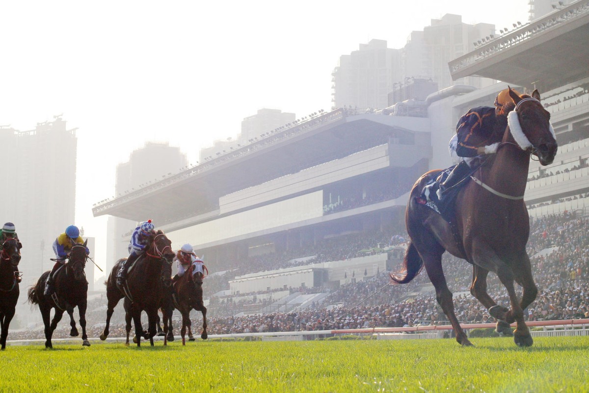 John Moore's Able Friend puts a space on his rivals in the Hong Kong Mile last month, including Gold-Fun and Glorious Days, who line up against him again in the Stewards' Cup.