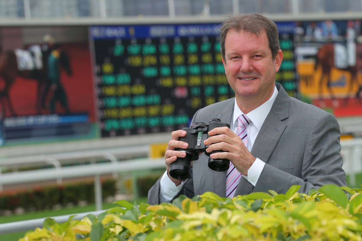 Darren Flindell at Sha Tin racecourse, where he has called thousands of races. Photos: Kenneth Chan