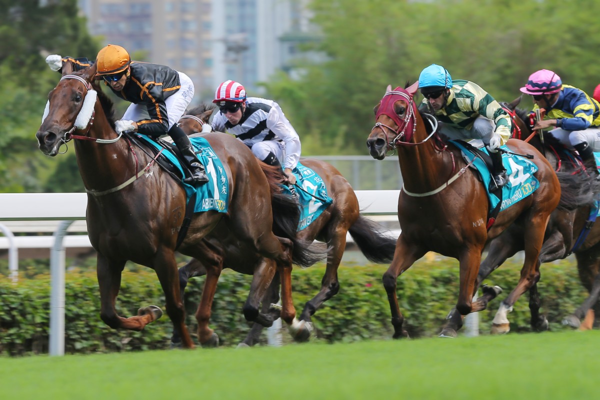 Able Friend makes it another effortless Group One victory in the Champions Mile. Photo: Kenneth Chan