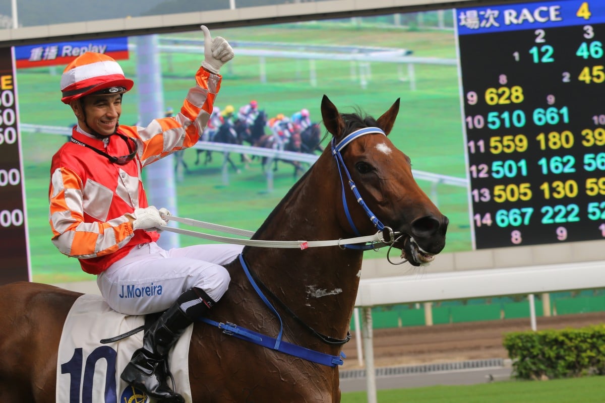 Born To Win was Joao Moreira's first winner of the day.