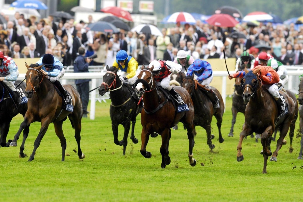 Takeover Target (red colours) was a Royal Ascot winner and became one of world racing's most popular gallopers.