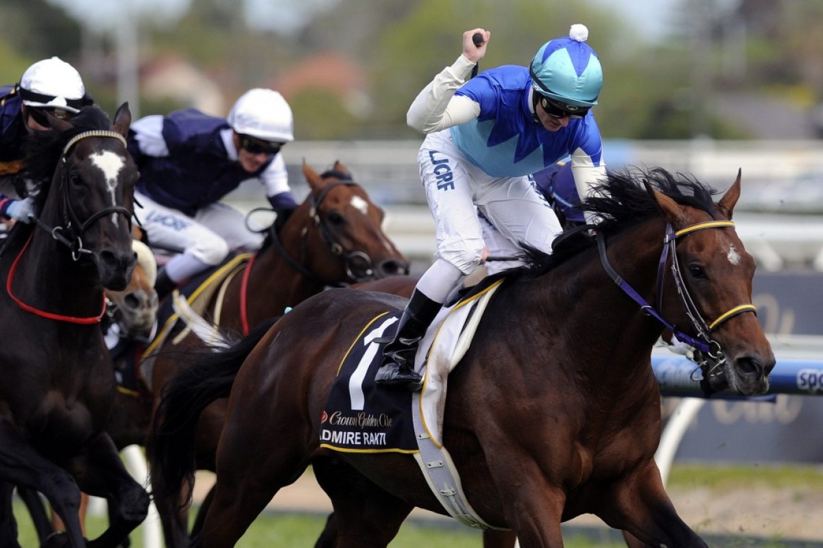 Zac Purton wins the Caulfield Cup on Admire Rakti. This year, he will be partnering another Japanese horse in Fame Game. Photo: EPA