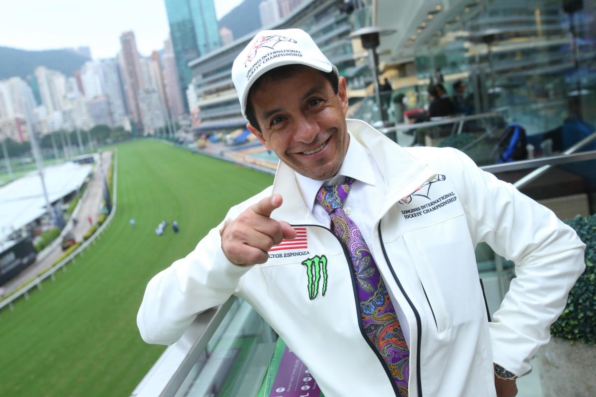 Victor Espinoza is hopeful of a strong result in tonight's International Jockeys' Championship at Happy Valley.Photo: Kenneth Chan