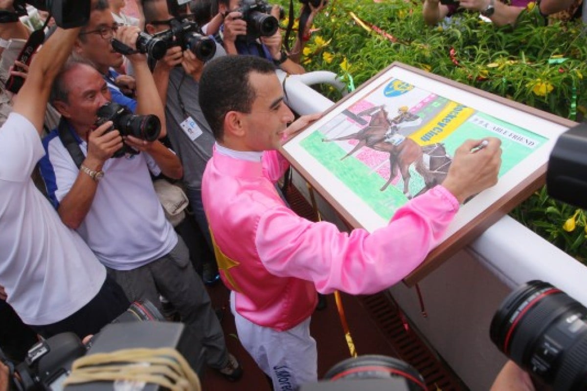 Joao Moreira will attempt to win the Champions Mile for Japan on Maurice.