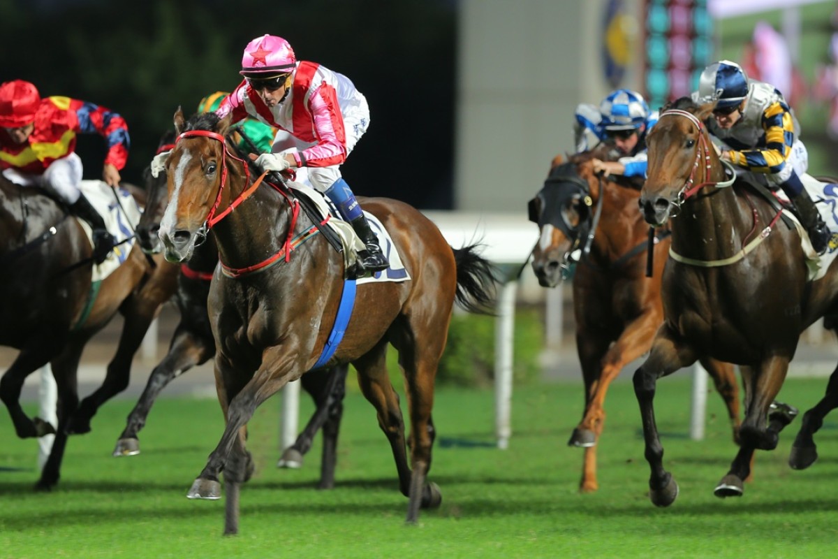 Victory Magic (right) has been in good form all season, including a second to subsequent Group Three winner Secret Weapon late last year. Photo: Kenneth Chan