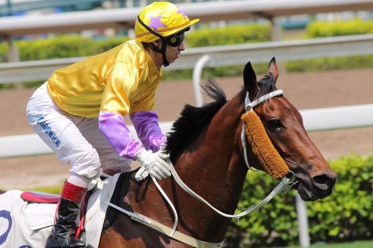 Matthew Chadwick returns after winning the Sha Tin Vase on Peniaphobia. Photo: Kenneth Chan