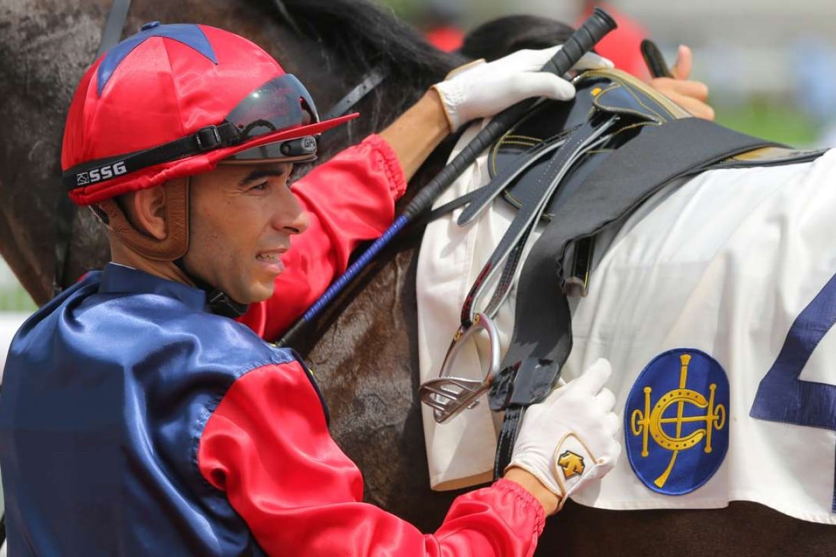 Joao Moreira is unable to ride Vadamos in Saturday’s Cox Plate because of Typhoon Haima. Photos: Kenneth Chan
