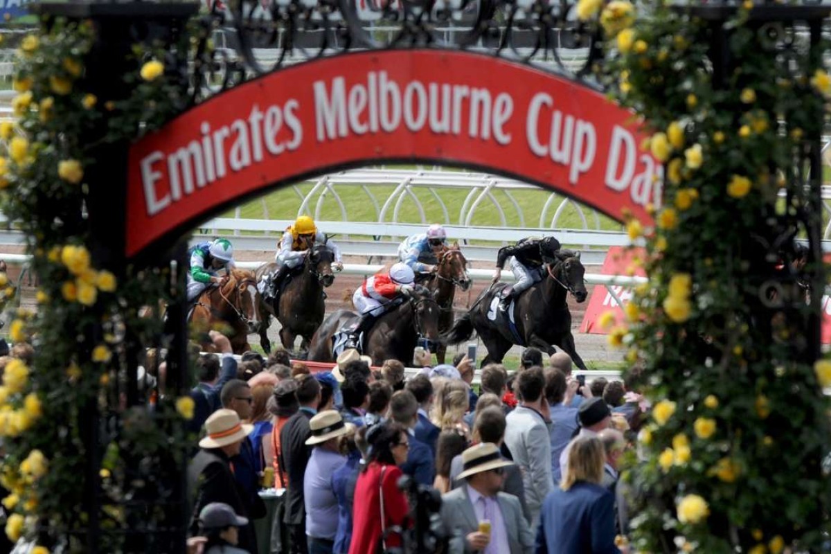A view of the field on Melbourne Cup Day at Flemington Racecourse. Photo: EPA