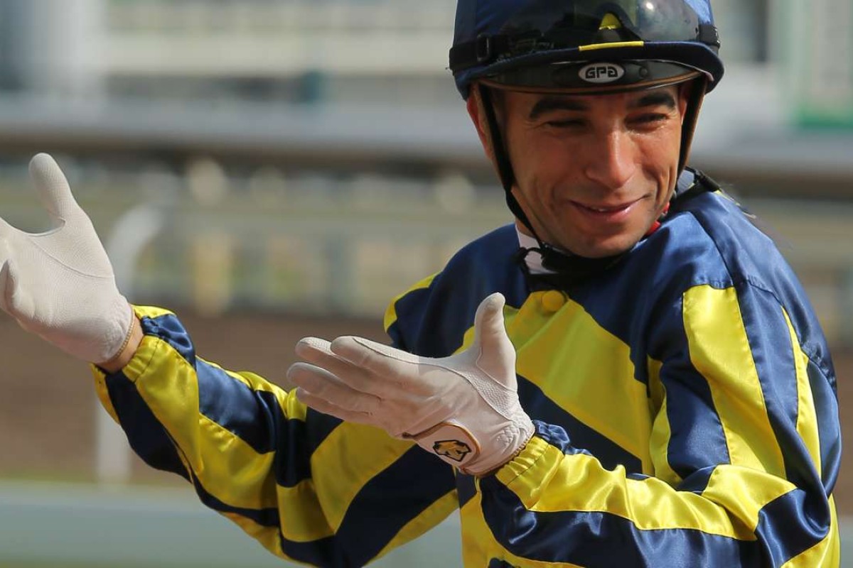 What can you do? Joao Moreira concedes he hasn’t got the best chances in Wednesday’s International Jockeys’ Challenge at Happy Valley. Photos: Kenneth Chan